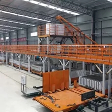 Key components and steps involved in a gypsum wall panel production line